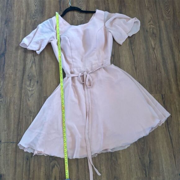 No brand Women's Pink A-Line V-Neck Short Dress Party Cocktail S - Picture 9 of 10